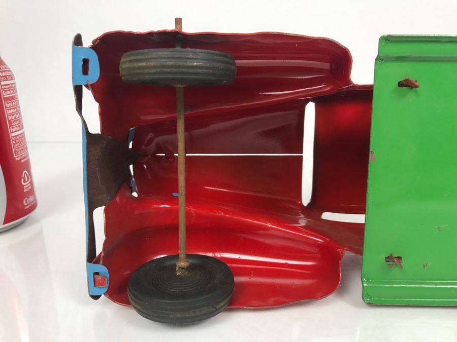 Vintage 1940/50's Wyandotte Toys Pressed Steel Service E Wrecker Truck Toy [Photo 18]