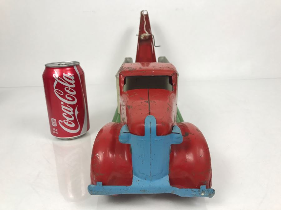 Vintage 1940/50's Wyandotte Toys Pressed Steel Service E Wrecker Truck Toy [Photo 5]