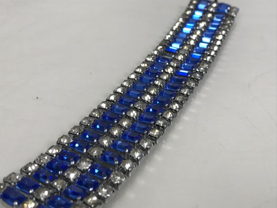 Vintage Rhinestone Bracelet Missing One Rhinestone [Photo 6]
