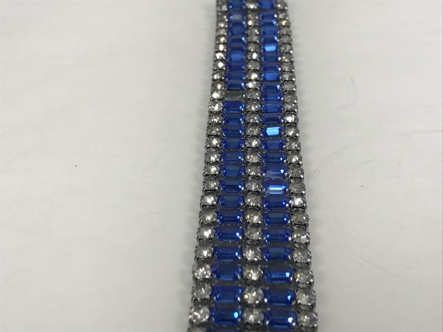 Vintage Rhinestone Bracelet Missing One Rhinestone [Photo 4]