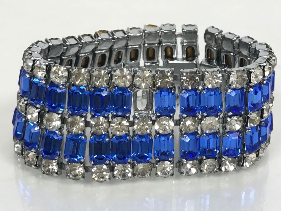 Vintage Rhinestone Bracelet Missing One Rhinestone [Photo 15]