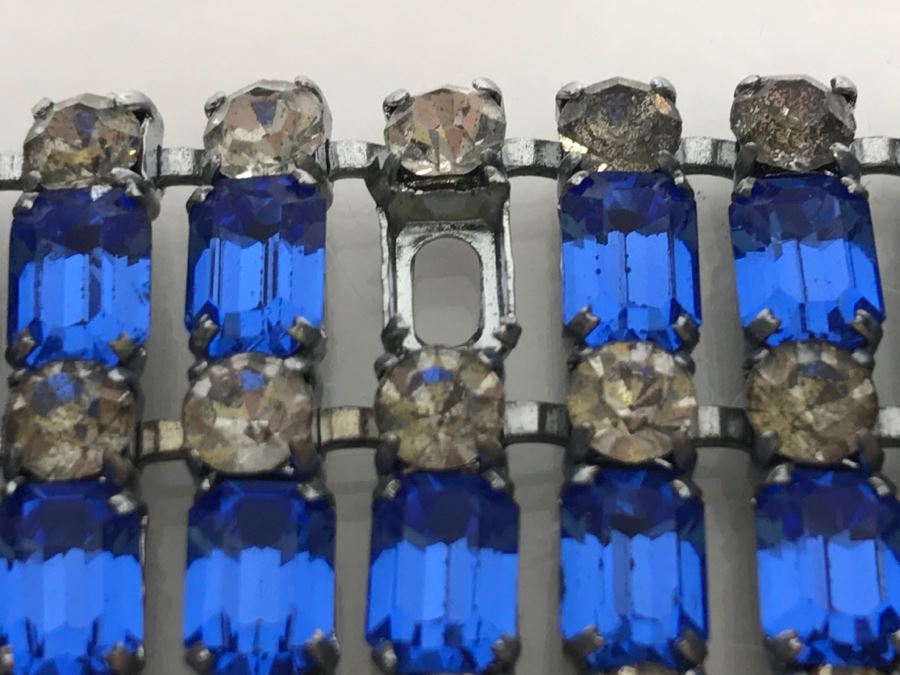 Vintage Rhinestone Bracelet Missing One Rhinestone [Photo 9]