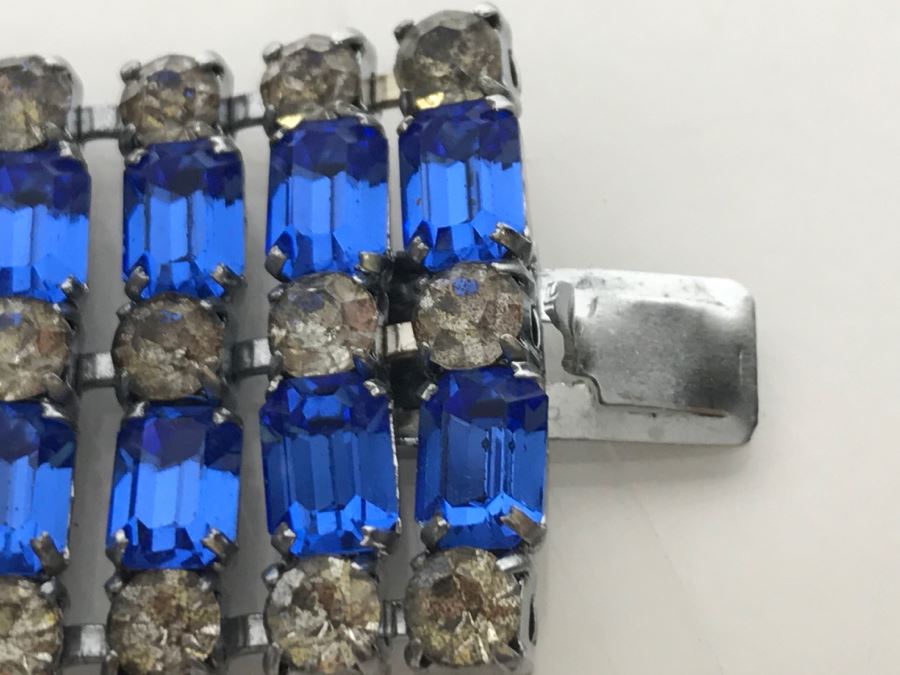 Vintage Rhinestone Bracelet Missing One Rhinestone [Photo 11]