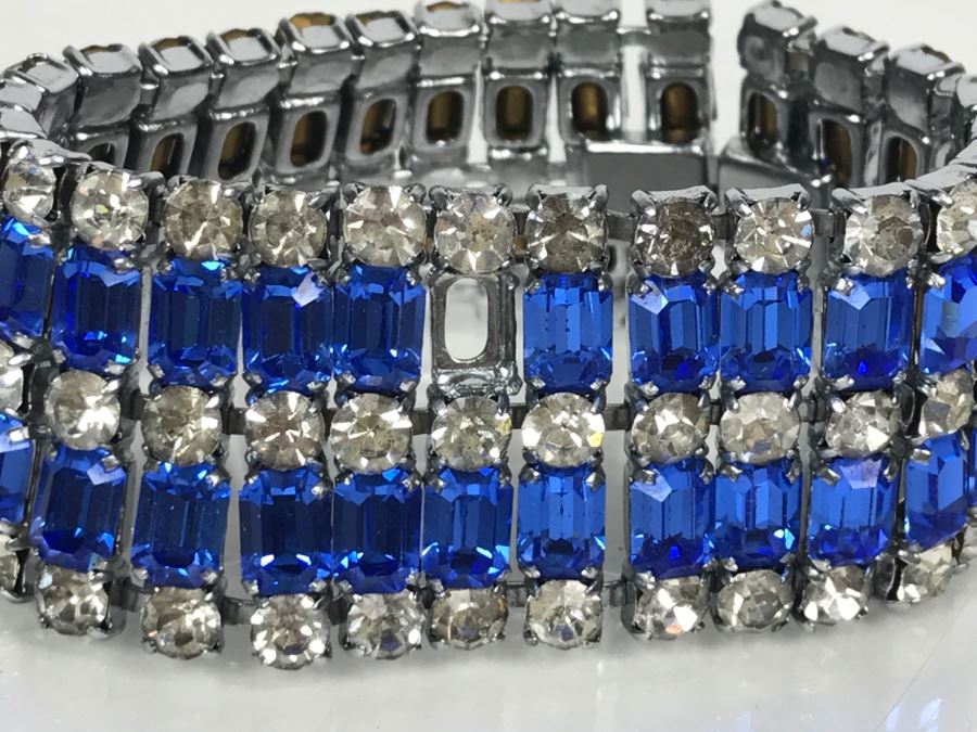 Vintage Rhinestone Bracelet Missing One Rhinestone [Photo 14]