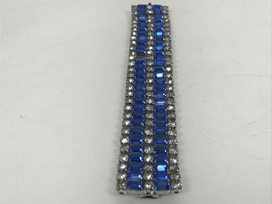 Vintage Rhinestone Bracelet Missing One Rhinestone [Photo 3]