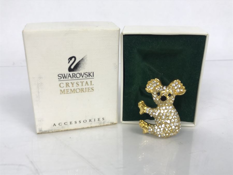 Swarovski Crystal Koala Bear Brooch With Box [Photo 2]