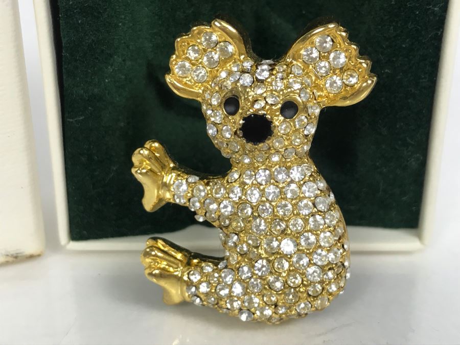 Swarovski Crystal Koala Bear Brooch With Box [Photo 4]