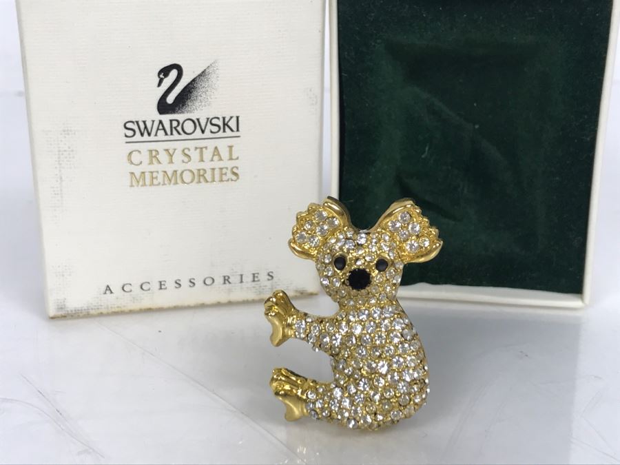Swarovski Crystal Koala Bear Brooch With Box [Photo 6]