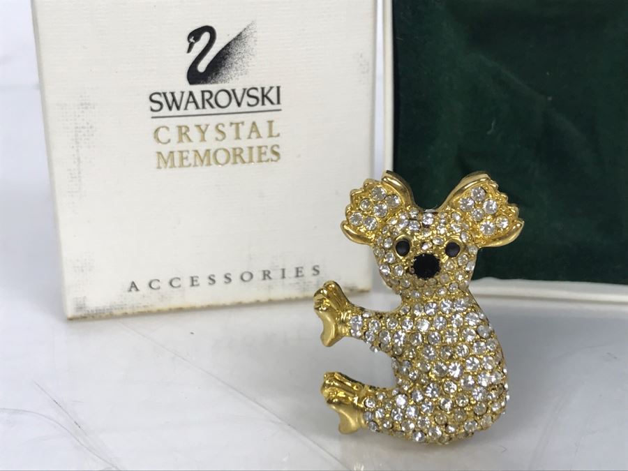 Swarovski Crystal Koala Bear Brooch With Box [Photo 7]