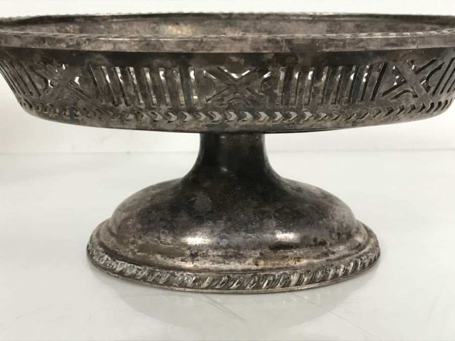 Collection Of U.S.N. United States NAVY Silverplate Teapot, Creamer Cup And Footed Dish Reed & Barton [Photo 13]