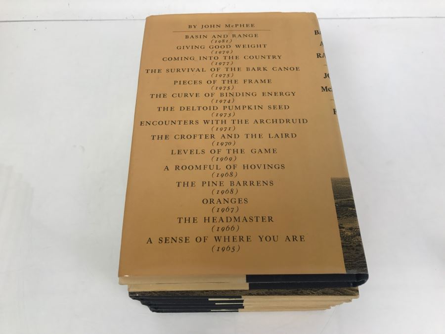 Collection Of (5) Hardcover Books 'Basin And Range' By John McPhee First Editions [Photo 3]