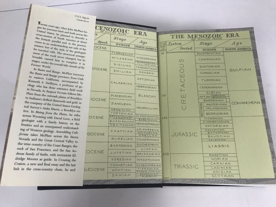 John McPhee Hand Signed And Personalized First Edition Pulitzer Prize Book 'Annals Of The Former World' Personalized 'For Ken Deffeyes ...' See Details [Photo 6]