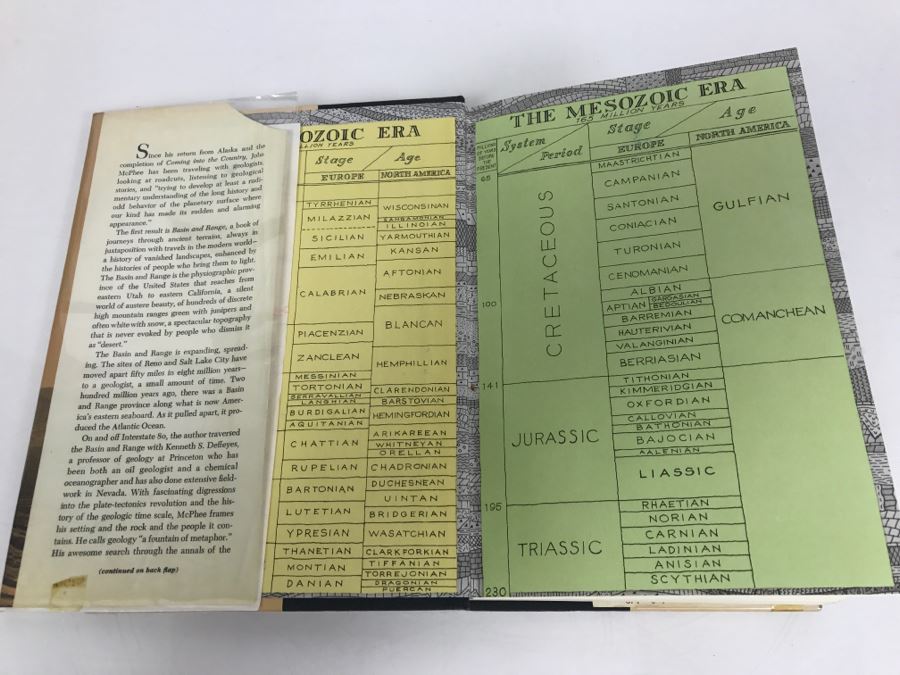 Hardcover Book 'Basin And Range' By John McPhee First Edition Hand Signed By Kenneth S. Deffeyes [Photo 4]