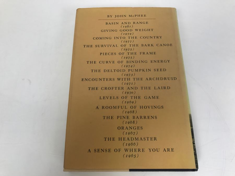 Personalized Postcard From John McPhee To Ken Deffeyes And Hand Signed And Personalized Hardcoverd Book 'Basin And Range' By John McPhee - SEE DETAILS [Photo 8]