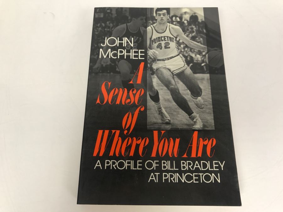 Paperback Book 'A Sense Of Where You Are' A Profile Of Bill Bradley At Princeton By John McPhee Eighth Printing 1991 [Photo 1]