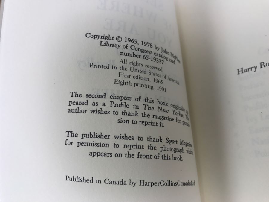 Paperback Book 'A Sense Of Where You Are' A Profile Of Bill Bradley At Princeton By John McPhee Eighth Printing 1991 [Photo 5]