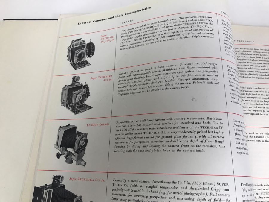 Hardcover Book 'Linhof Practice An Introduction To Linhof Cameras, Their Accessories, And Photographic Technique' Second Edition 1959 [Photo 12]