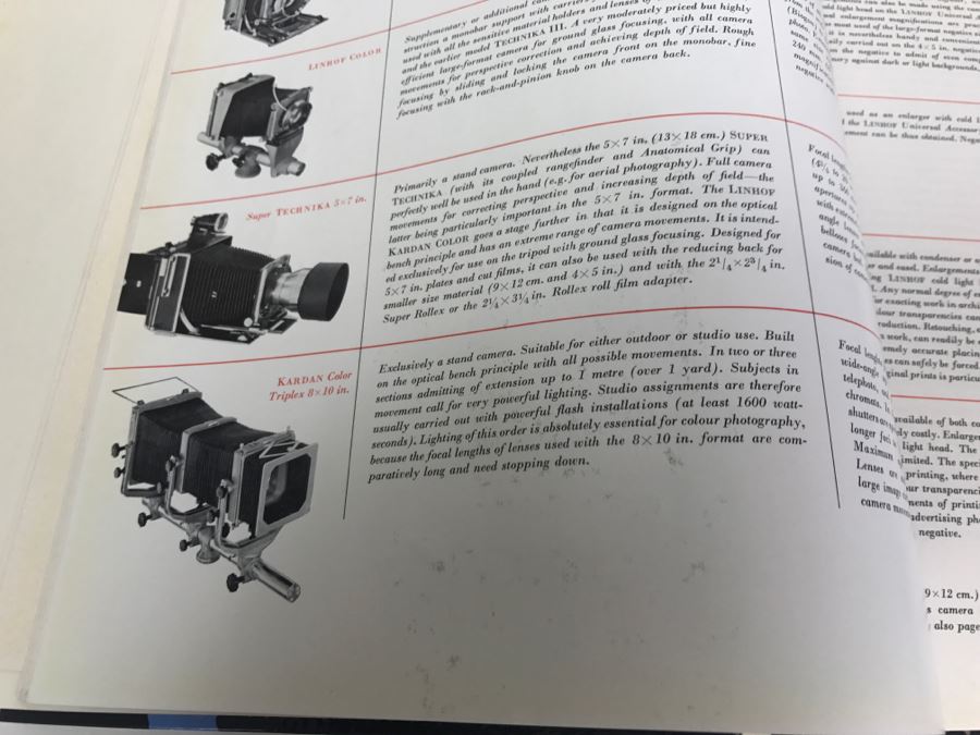 Hardcover Book 'Linhof Practice An Introduction To Linhof Cameras, Their Accessories, And Photographic Technique' Second Edition 1959 [Photo 13]