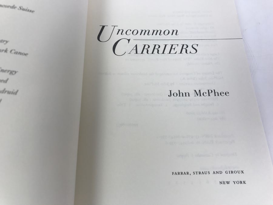 First Paperback Edition Book 'Uncommon Carriers' John McPhee 2007 [Photo 4]