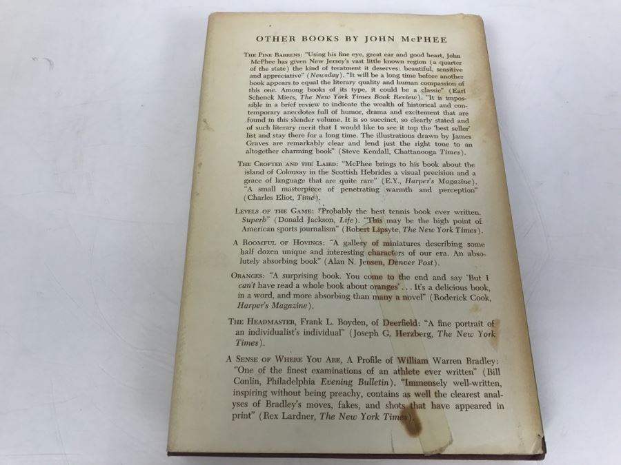 Hardcover Book 'Encounters With The Archdruid Narratives About A Conservationist And Three Of His Natural Enemies'  By John McPhee First Printing 1971 [Photo 3]