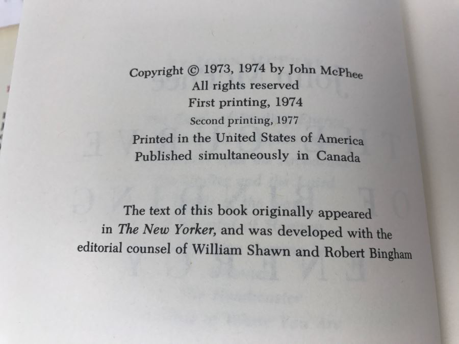 Hardcover Book 'The Curve Of Binding Energy A Journey Into The Awesome And Alarming World Of Theodore B. Taylor' Second Printing 1977 Hand Signed By John McPhee See Details [Photo 8]
