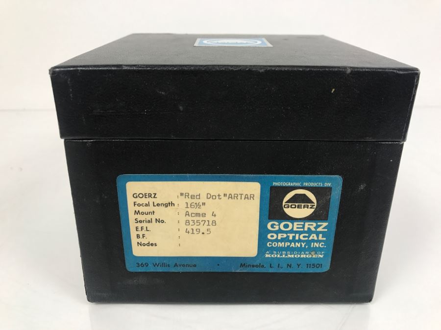 GOERZ Optical 'Red Dot' Artar 16 1/2' Acme 4 Mount Kollmorgen With Box [Photo 4]