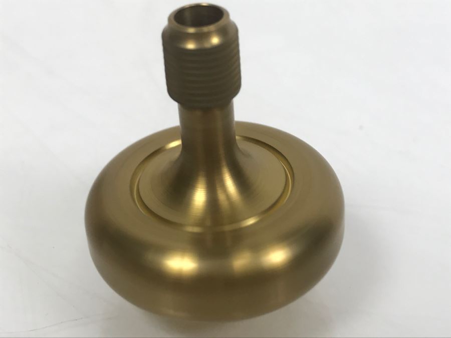 Lambda Solid Brass, Ruby Tipped Precision Spinning Top 10 Minute Spin Time [Photo 10]