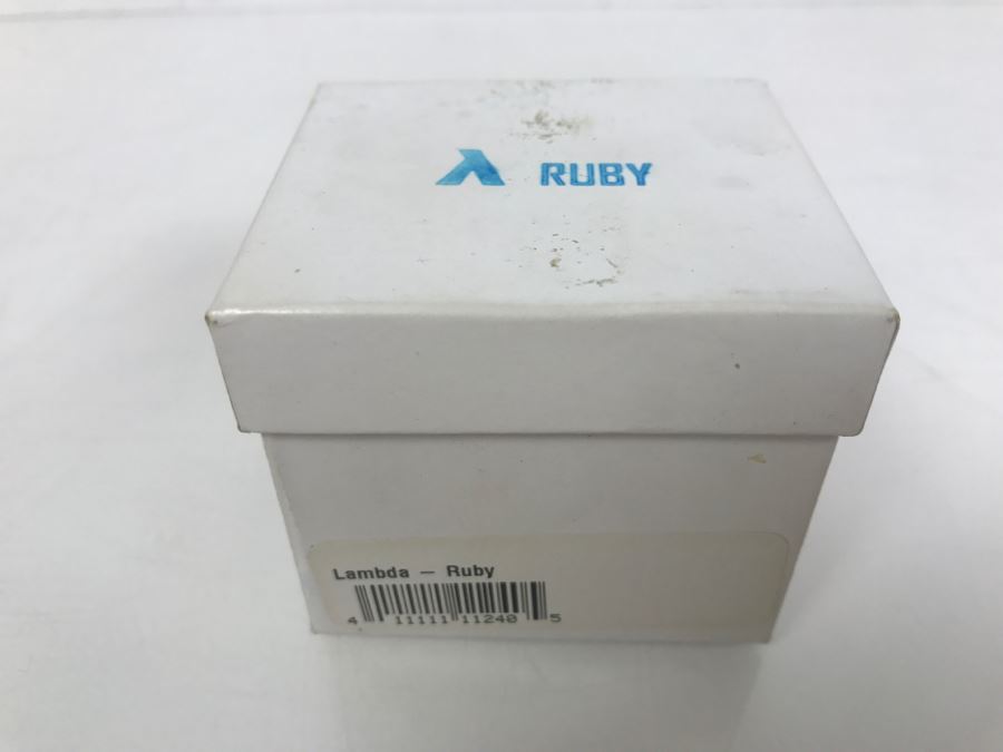 Lambda Solid Brass, Ruby Tipped Precision Spinning Top 10 Minute Spin Time [Photo 2]