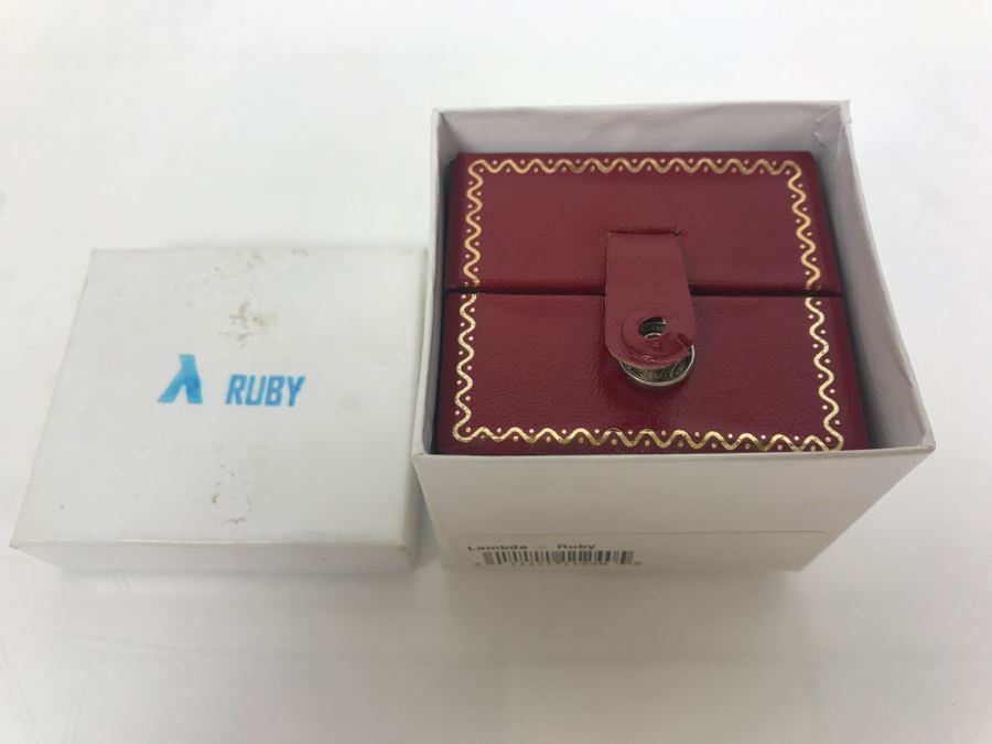 Lambda Solid Brass, Ruby Tipped Precision Spinning Top 10 Minute Spin Time [Photo 3]