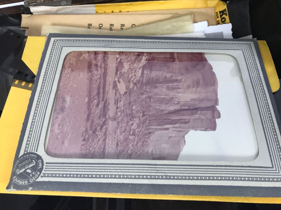 (2) Vintage Wooden Boxes Filled With Negatives And Photographs From Kenneth S. Deffeyes Princeton PhD Geologist [Photo 4]