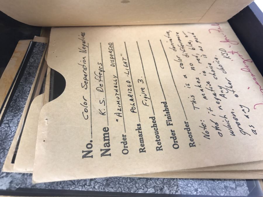 (2) Vintage Wooden Boxes Filled With Negatives And Photographs From Kenneth S. Deffeyes Princeton PhD Geologist [Photo 28]