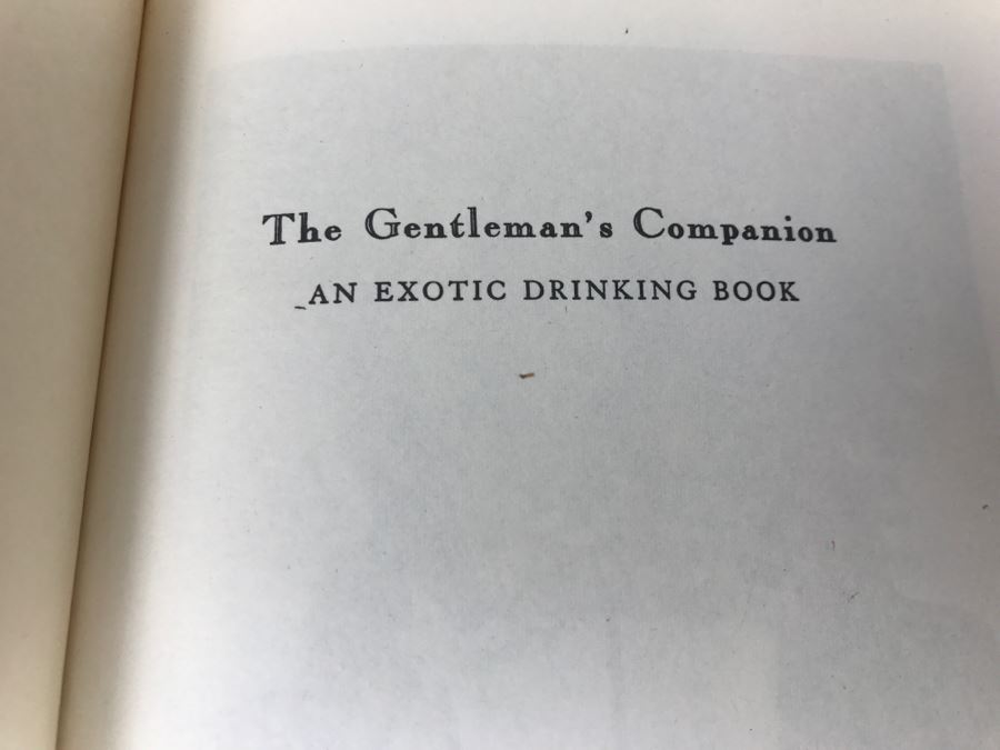 Pair Of Vintage 1946 Leatherbound Books The Gentleman's Companion Being An Exotic Cookery Book And Being An Exotic Drinking Book [Photo 10]