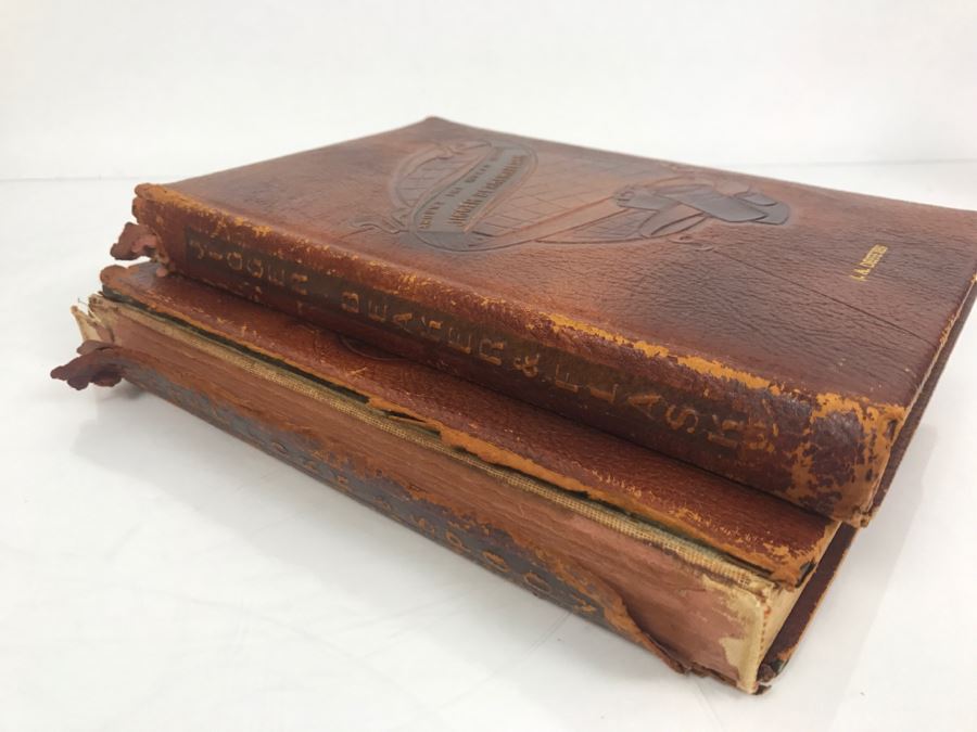 Pair Of Vintage 1946 Leatherbound Books The Gentleman's Companion Being An Exotic Cookery Book And Being An Exotic Drinking Book [Photo 6]