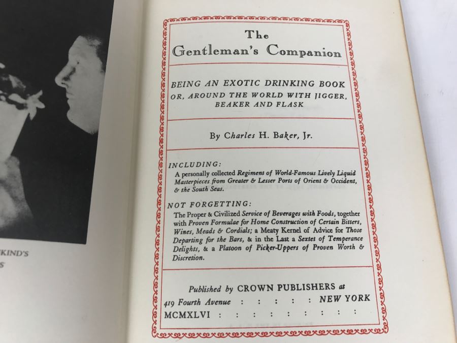 Pair Of Vintage 1946 Leatherbound Books The Gentleman's Companion Being An Exotic Cookery Book And Being An Exotic Drinking Book [Photo 12]
