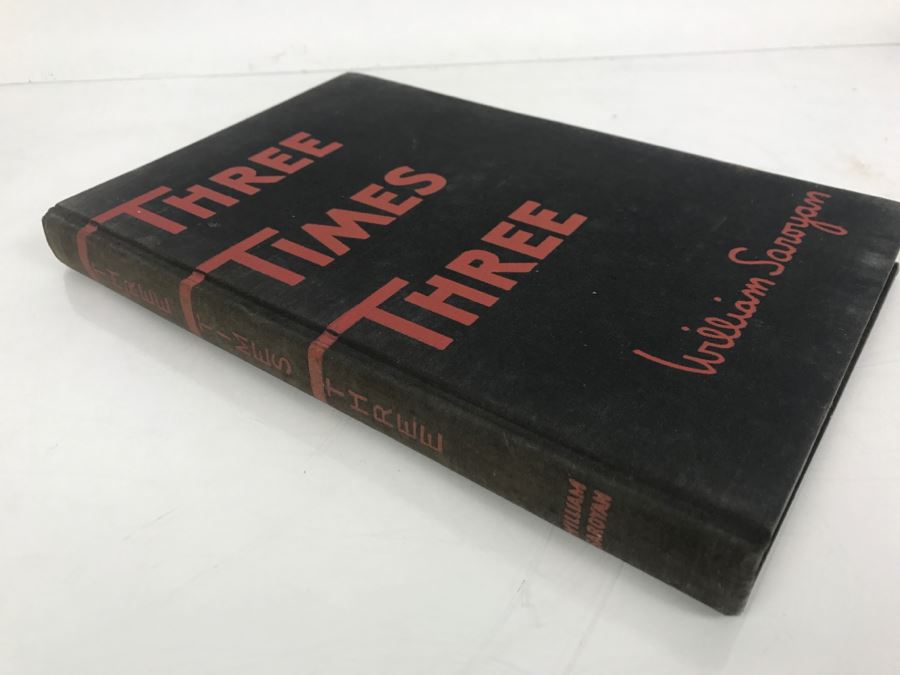 First Edition 1936 Hardcover Book 'Three Times Three' By William Saroyan [Photo 2]