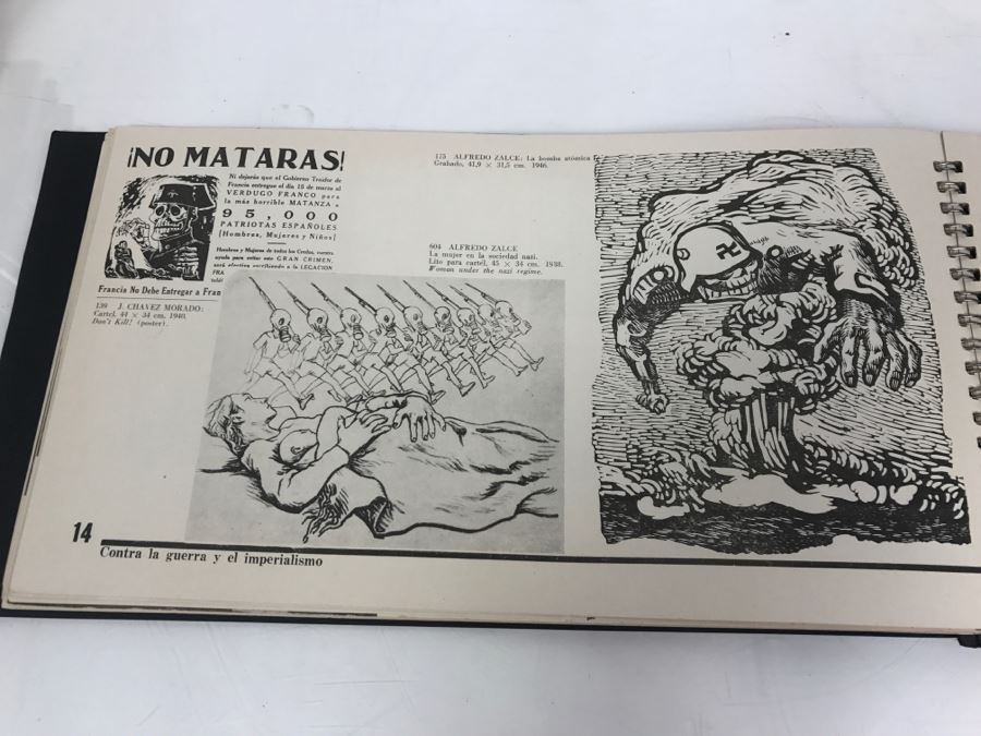 Important Book 1949 TGP MEXICO The Workshop For Popular Graphic Art A Record Of Twelve Years Of Collective Work With (5) Original Hand Signed Engravings By Zalce, Beltran, Ledesma, Mora And Merida - Hannes Meyer - See All Photos Estimate $1,000 [Photo 26]
