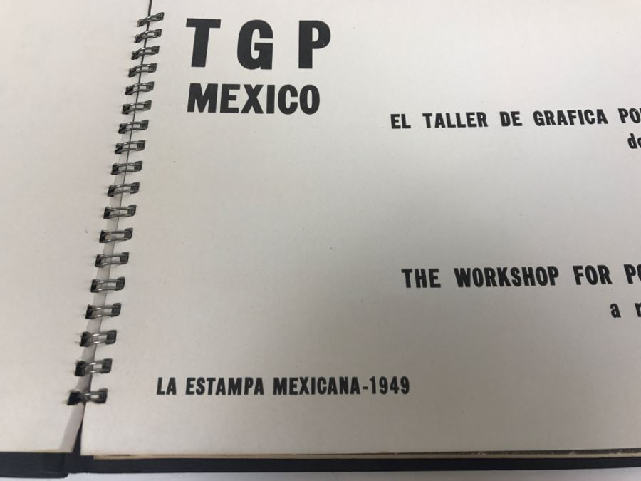 Important Book 1949 TGP MEXICO The Workshop For Popular Graphic Art A Record Of Twelve Years Of Collective Work With (5) Original Hand Signed Engravings By Zalce, Beltran, Ledesma, Mora And Merida - Hannes Meyer - See All Photos Estimate $1,000 [Photo 29]