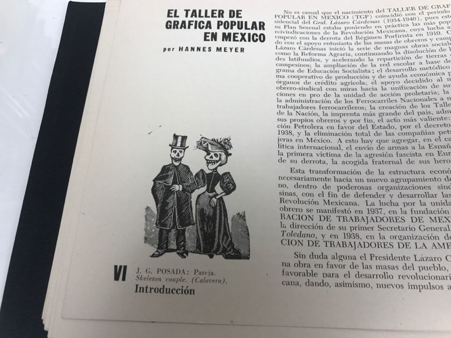 Important Book 1949 TGP MEXICO The Workshop For Popular Graphic Art A Record Of Twelve Years Of Collective Work With (5) Original Hand Signed Engravings By Zalce, Beltran, Ledesma, Mora And Merida - Hannes Meyer - See All Photos Estimate $1,000 [Photo 8]