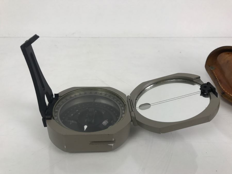 The Brunton Company International Model Pocket Transit With Leather Case Retails For $429 W/O Case [Photo 17]