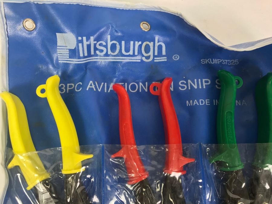 Leatherman Wave With Set Of Pittsburgh 3 Piece Aviation Snip Set Tools [Photo 7]
