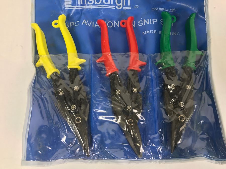 Leatherman Wave With Set Of Pittsburgh 3 Piece Aviation Snip Set Tools [Photo 8]