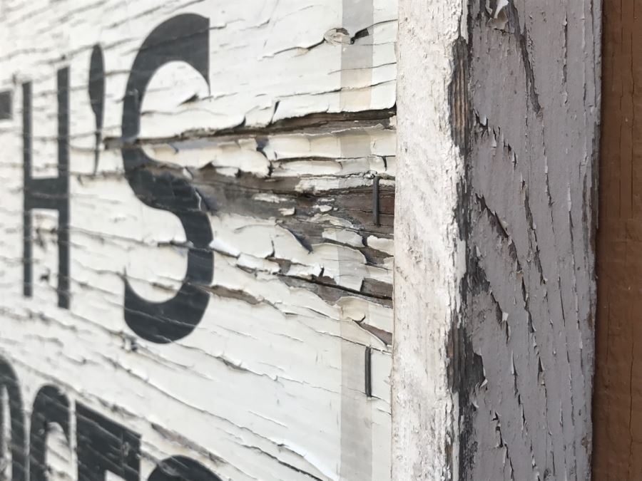 Old Hand Painted Wooden Sign 'McIlraith's Arabian Horses 12205' [Photo 4]