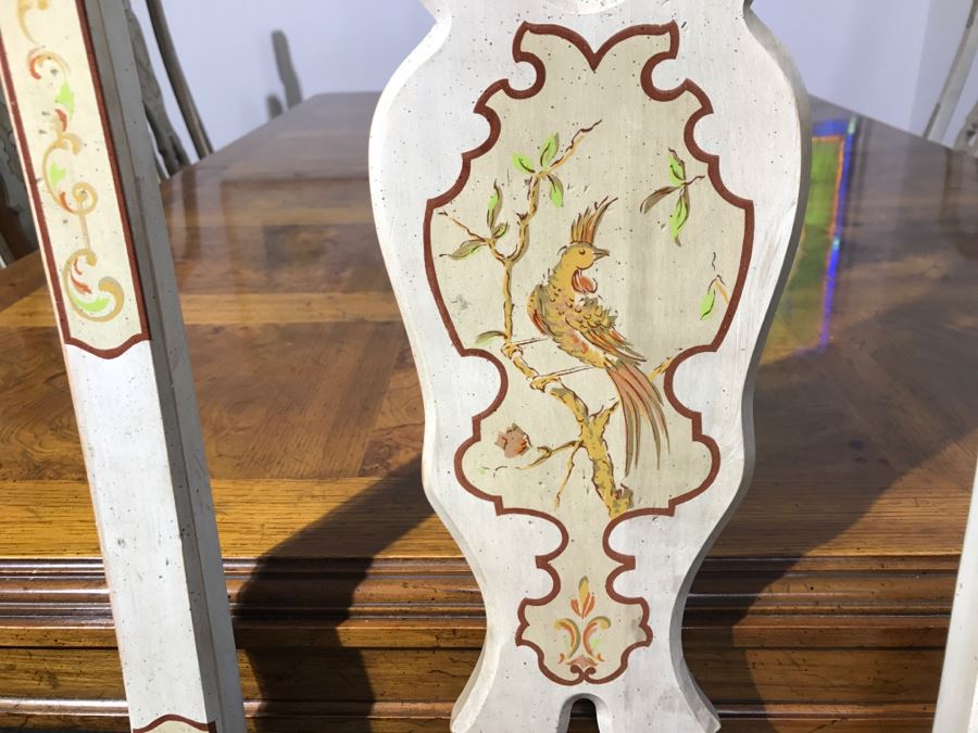 Drexel Herritage Chinoiserie Formal Dining Table 'Sketchbook' With 8 Dining Chairs And One Large Leaf [Photo 12]