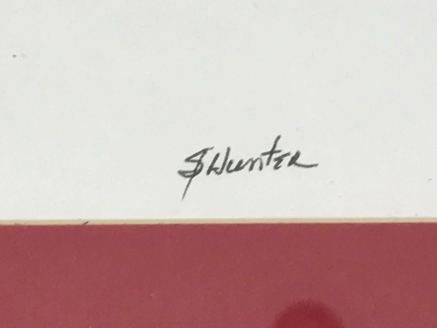 Framed Original Drawing Of Bull Terriers Signed By S Hunter [Photo 6]