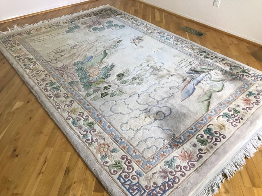 Hand Knotted 100 Wool Pile Chinese Oriental Rug 5/8' Wool Pile By Pagoda