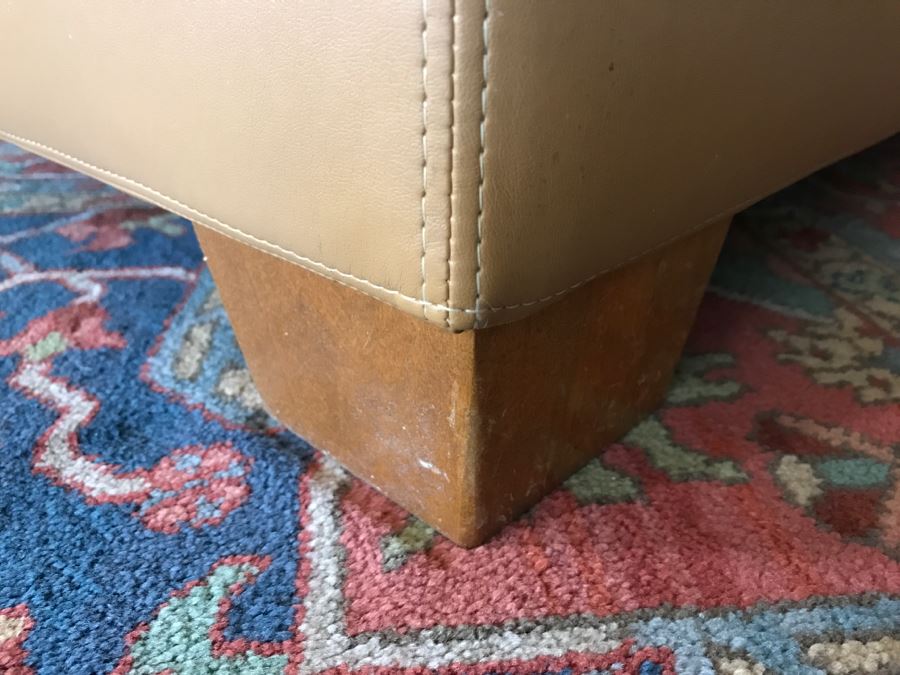 Elegant Light Tan Soft Leather 3-Piece Sectional Sofa Couch [Photo 11]