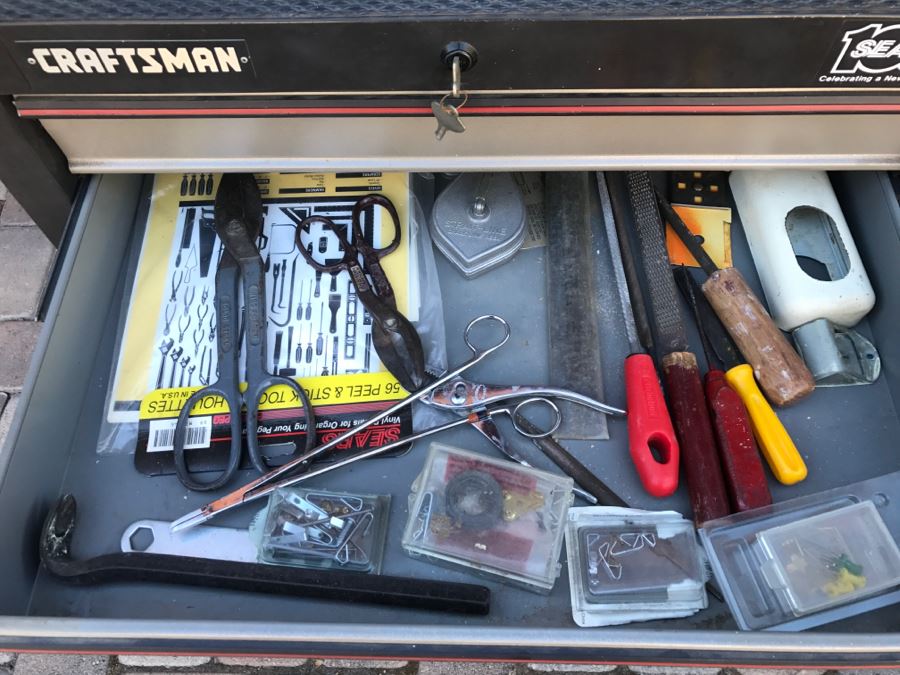 CRAFTSMAN Rolling Metal Tool Cabinet Box Loaded With Tools Including CRAFTSMAN Tools See All Photos [Photo 12]