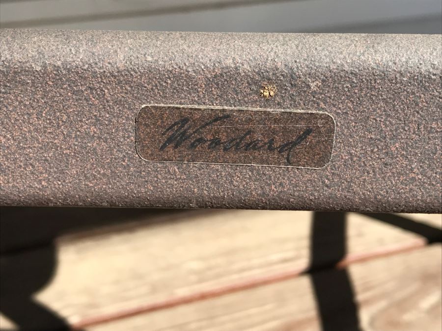 (4) Woodard 'Belden' Sling High-Back Patio Dining Chairs Outdoor Aluminum Furniture Set Retails For $2,200 [Photo 9]