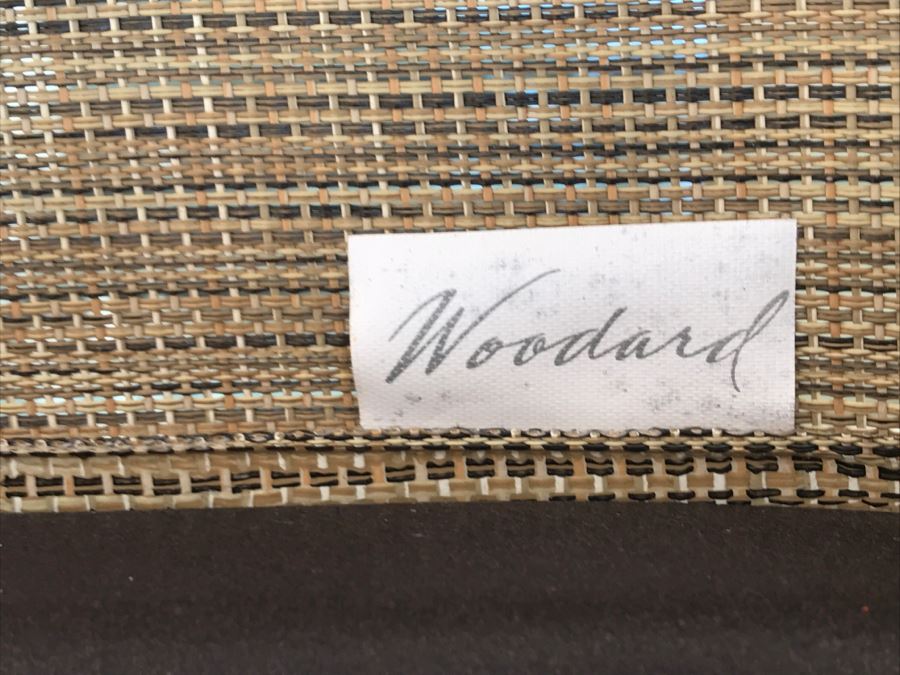 (4) Woodard 'Belden' Sling High-Back Patio Dining Chairs Outdoor Aluminum Furniture Set Retails For $2,200 [Photo 8]