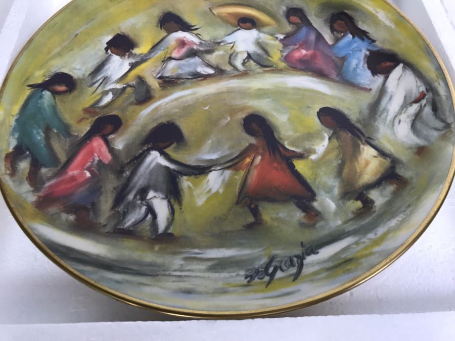 Vintage 1976 De Grazia Limited Edition Plate Gorham 'Los Ninos - Children Of The World' [Photo 14]